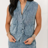 Lightweight Quilted Vest | Chambray