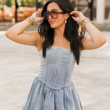 Darling Mini Dress | Denim