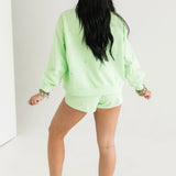 Mint Scattered Rhinestone QOS Sparkle Short | Queen Of Sparkles
