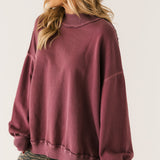 Palm Springs Turtle Pullover | Damson