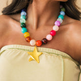Brooke Beaded Star Necklace