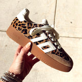 Boston P Sneakers | Leopard Cuoio Milk