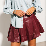 Better Luck Next Time Skirt | Burgundy