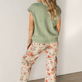 Piper Cardi Vest | Matcha