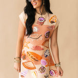 Beige Sea Shell Knit Dress | Queen Of Sparkles