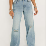 Nori High Rise Wide Leg Jeans | Light