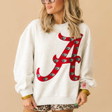 Licensed Bama Oversized Printed Mascot Letter Sweatshirt | Queen Of Sparkles