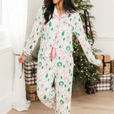 Charlotte Satin Pants Set | Home For Christmas