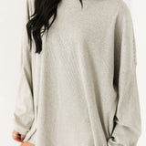 Cassandra Long Sleeve Top | Heather Grey