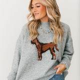 Hound Dog Sweater | Heather Grey