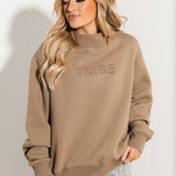 Legacy Mock Neck Sweatshirt | Driftwood
