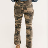 Kelsey High Rise Ankle Flare | Camo