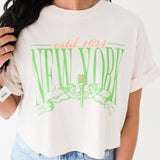 New York Cherubs Crop Boyfriend Tee