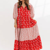 Floral Tiered Maxi Dress