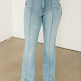 Ana High Rise Flare Pintuck Jean | Considered