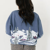 Alpine Ski Oversized Crew Sweatshirt