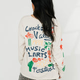Coachella Collage Merch Dirty White Tee