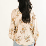 Vintage Bloom Button Up Blouse