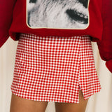 Don't Sweat It Skort | Red Check