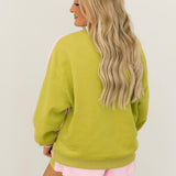 Pink & Green Colorblock Orange QOS Logo Short | Queen Of Sparkles