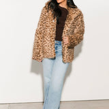 Spotted Faux Fur Jacket