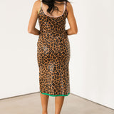 Sequin Leopard Knit Midi Dress | Queen Of Sparkles