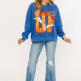 Licensed Florida Metallic Word With Icons Sweatshirt | Queen Of Sparkles