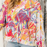 Rainbow Multi Abstract Tiger Sweatshirt | Queen Of Sparkles