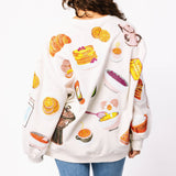Beige Queen Of Breakfast Sweatshirt | Queen Of Sparkles