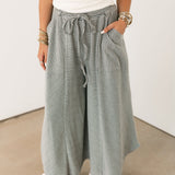 Willow Striped Pant | Grey