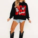 Licensed UGA Metallic Word With Icons Sweatshirt | Queen Of Sparkles