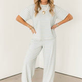 Bailey Stripe Tee | Light Blue