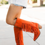 Twister Leather Boot | Orange