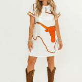 Licensed Texas Oversized Mascot Tee Dress | Queen Of Sparkles