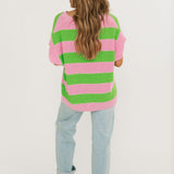 Stripe Summer Sweater | Pink