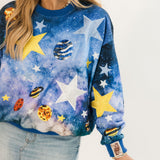 Blue Galaxy Sweatshirt | Queen Of Sparkles