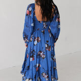 Morning Glory Maxi Dress | Dutch Blue Combo