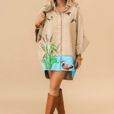 Plaid Ducks In A Pond Button Up Dress | Queen Of Sparkles