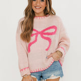 Bow Sweater | Pink
