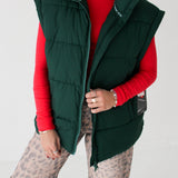 In A Bubble Puffer Vest | Evergreen