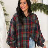 Wildwood Oversized Flannel Shirt | Ash
