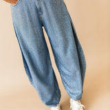 Rhinestone Barrel Jeans | Queen Of Sparkles