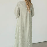 Signature Stripe Midi Dress | Olive