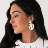 Baseball Earrings