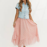 Sammie Collared Button Down Denim Top