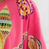 Pink Multi Shell Sweatshirt | Queen Of Sparkles