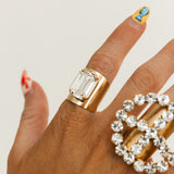 Roddy Ring | Antique Gold & Clear