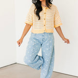 Polka Dot Barrel Jeans | Denim