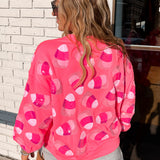 Neon Pink Candy Corn Sweatshirt | Queen Of Sparkles