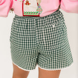 Sunday Morning Boxer Shorts | Green Check